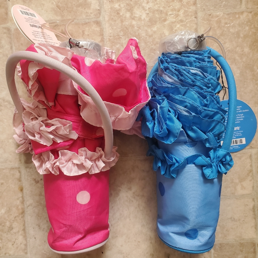 (2) PIER 1 IMPORTS UMBRELLA SET